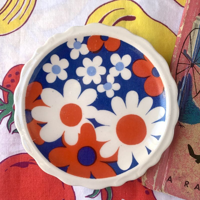 画像2: Vintage pop flower small plate