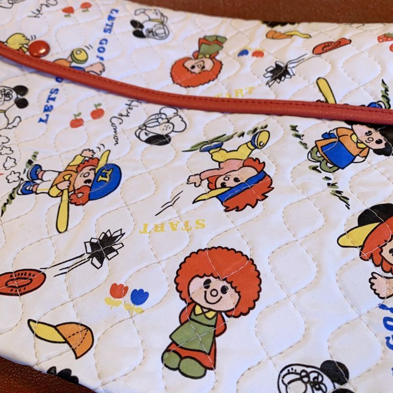 画像: Vintage Comical pattern Vinyl bag