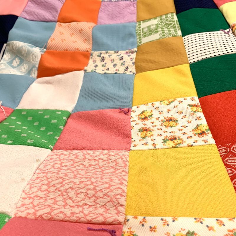 画像: Vintage patchwork quilt cover