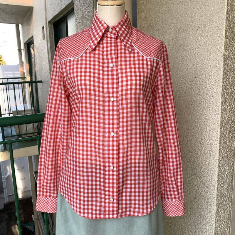 画像: 70'S LEVIS Vintage gingham check western shirt