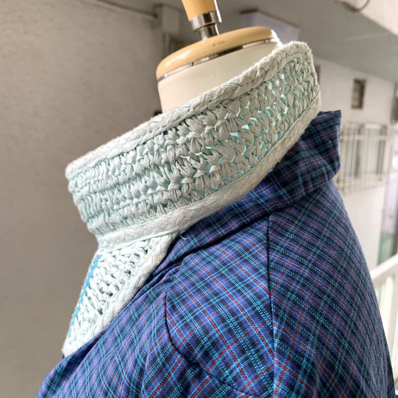 画像: Vintage peppermint green mesh visor