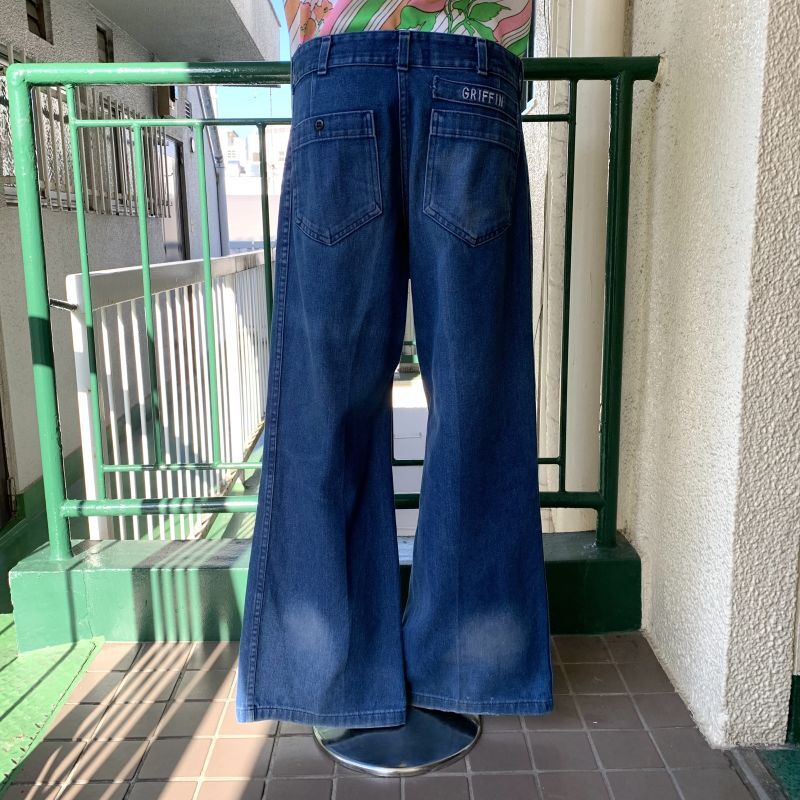 画像: Vintage SEAFARER Hand paint denim sailor pants