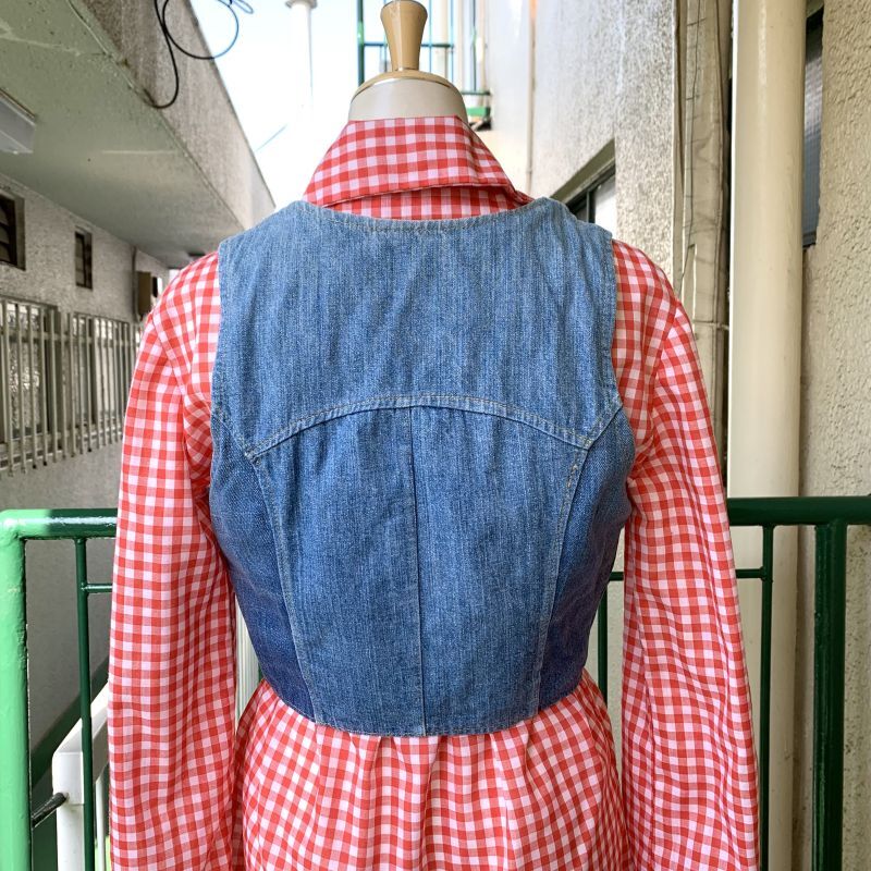 画像: 60'S〜70'S denim patchwork vest