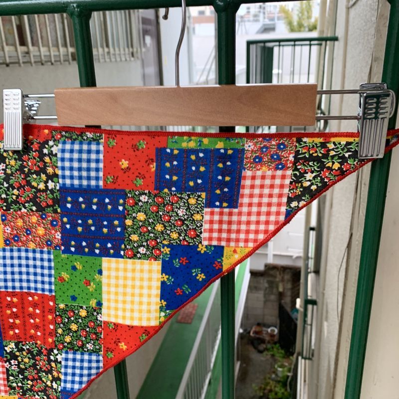 画像: 70'S patchwork printed triangle bandana