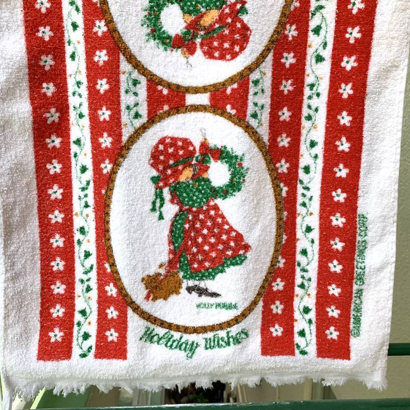 画像: Vintage christmas Holly Hobbie towel