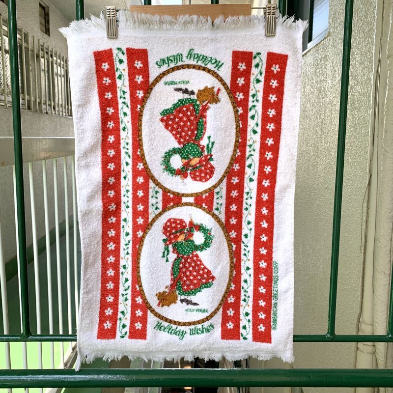 画像: Vintage christmas Holly Hobbie towel