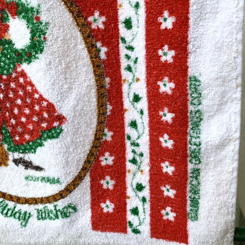 画像: Vintage christmas Holly Hobbie towel