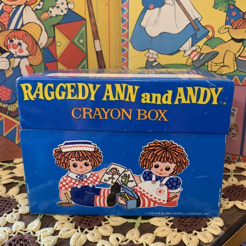 画像1: Vintage Raggedy ann&andy tin box