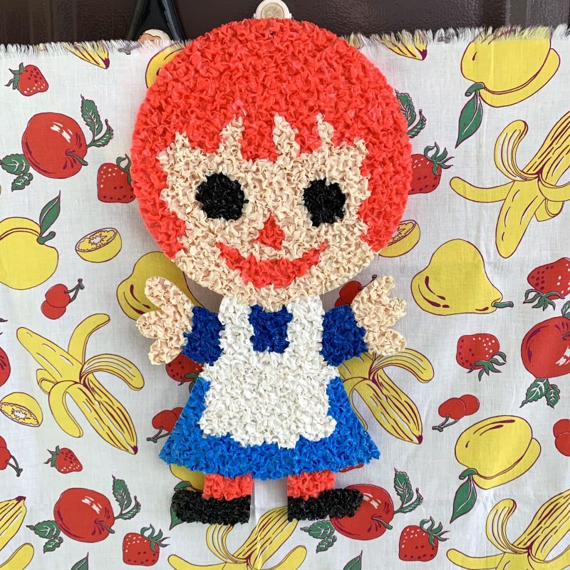 画像: Vintage Raggedy Ann&Andy wall decoration