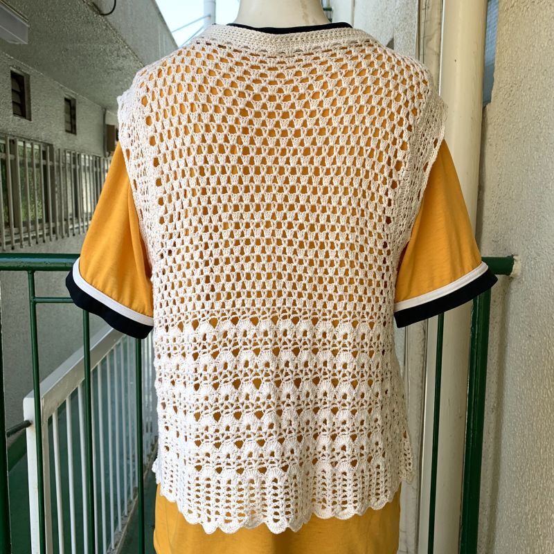 画像: Vintage crochet vest