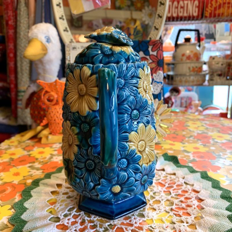 画像: Vintage flower motif pot (リペア有り)