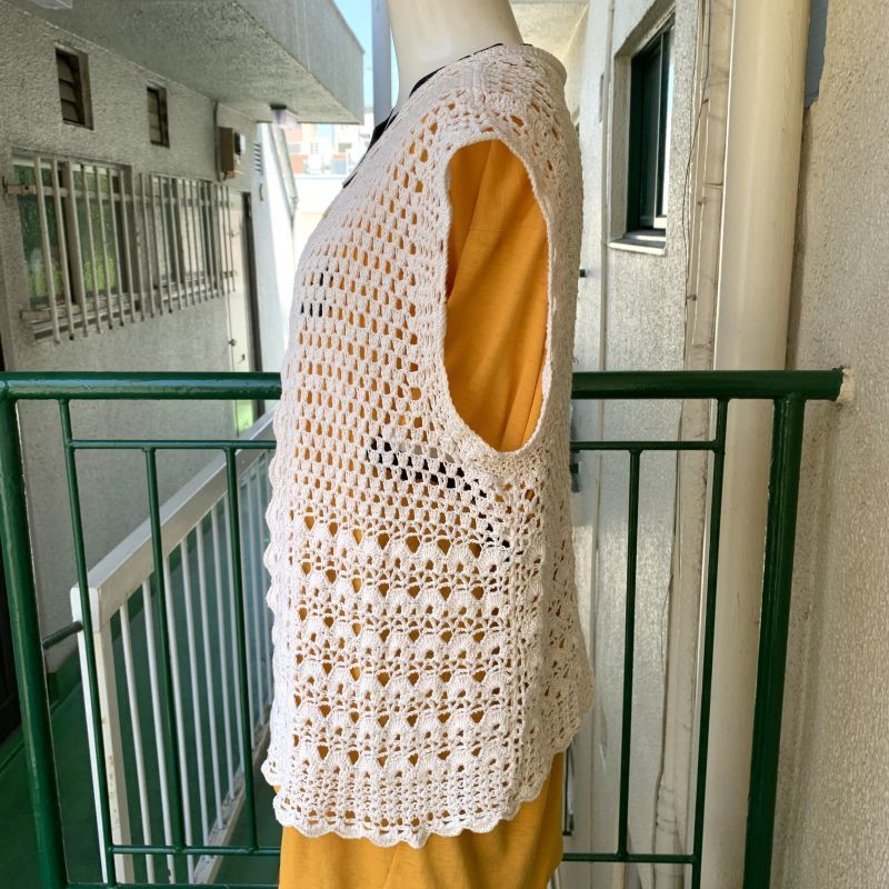 画像: Vintage crochet vest