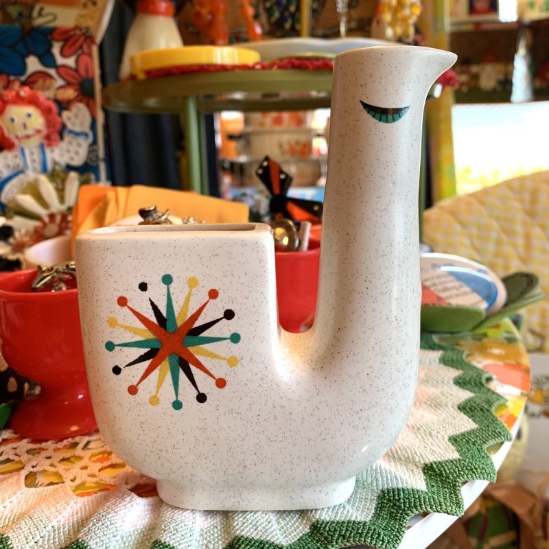 画像: レトロVintage wink bird ceramic base