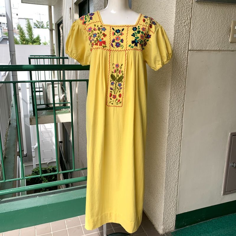 画像: Vintage YE flower embroidery dress