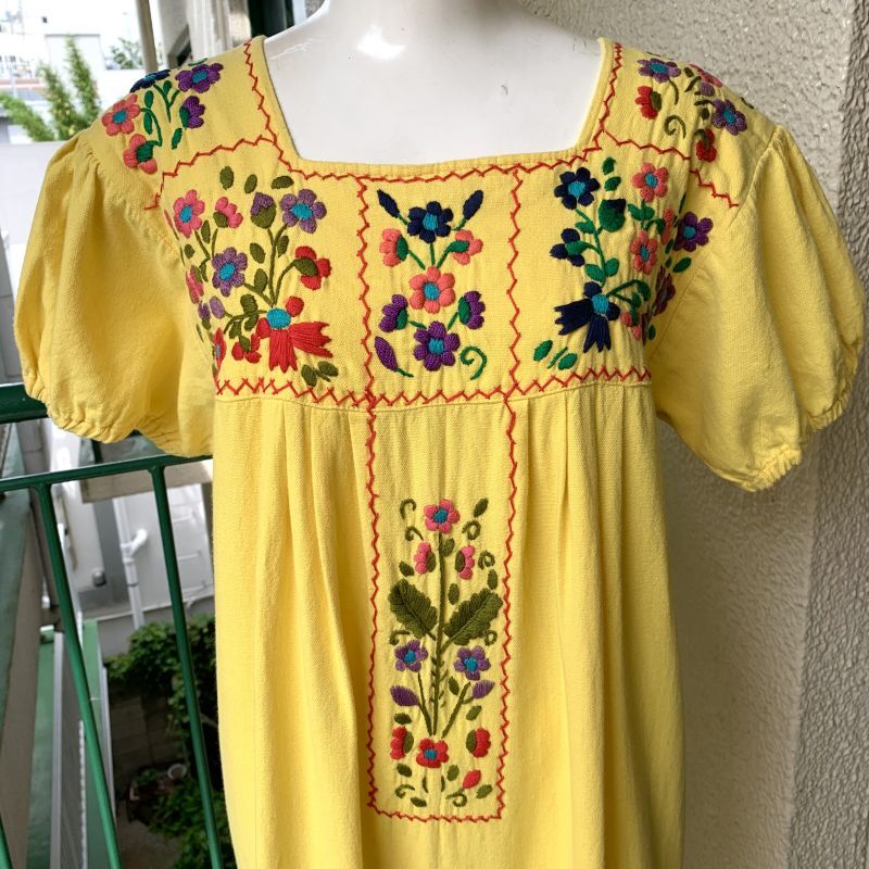 画像: Vintage YE flower embroidery dress