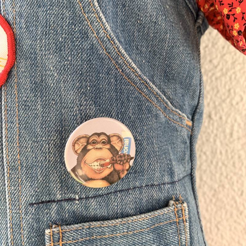 画像: Vintage patch&button badges denim vest