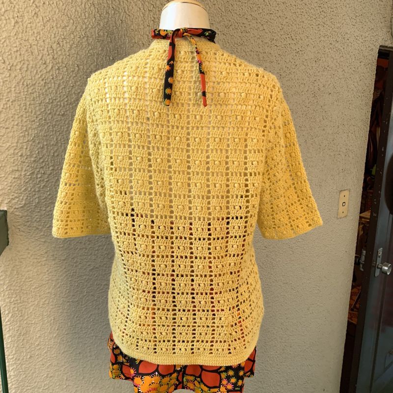 画像: Vintage crochet cardigan