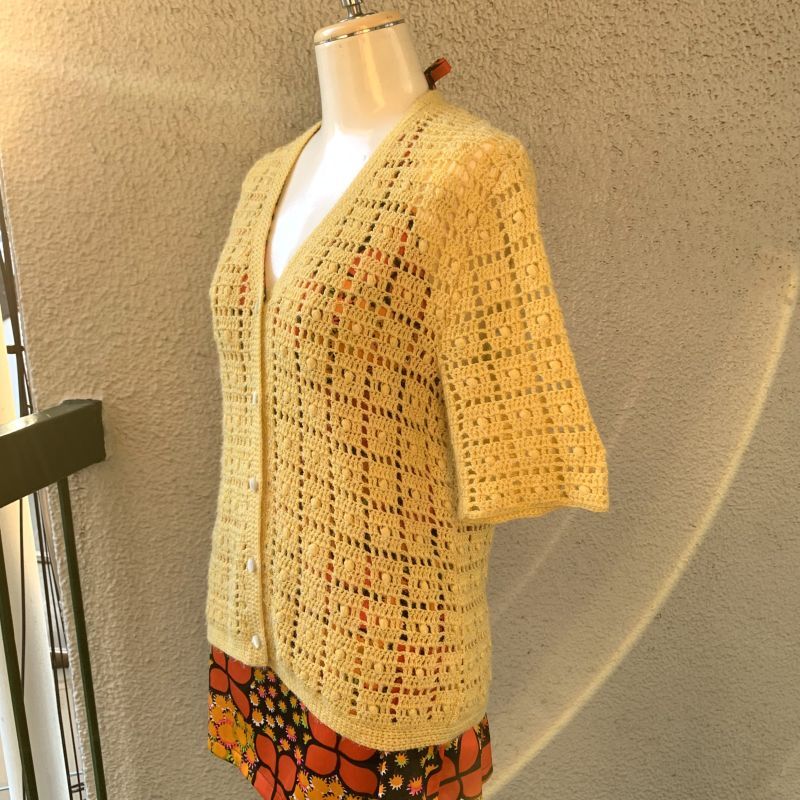 画像: Vintage crochet cardigan