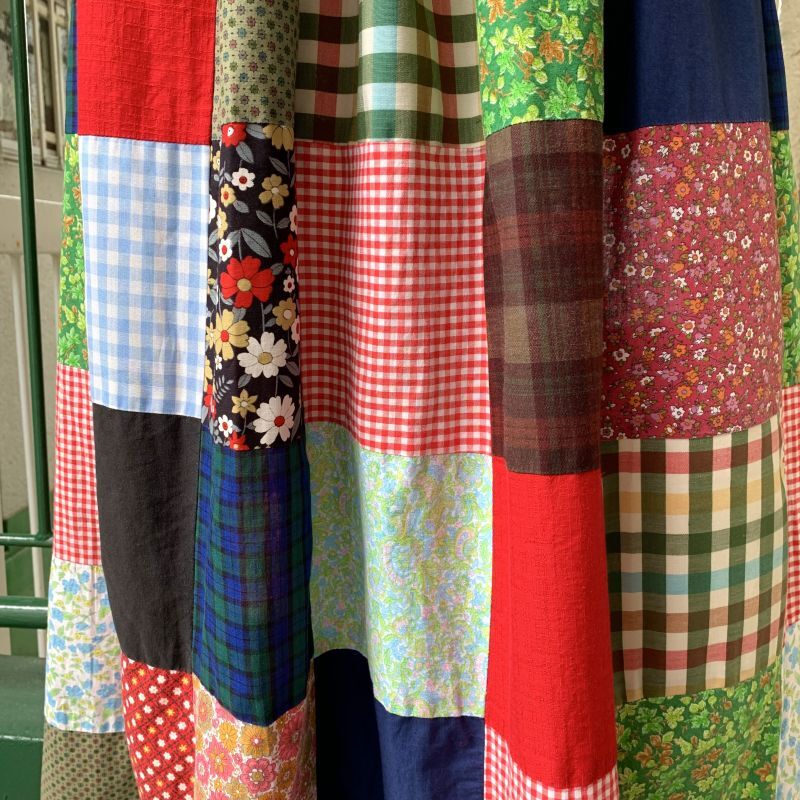 画像: Vintage patchwork skirt