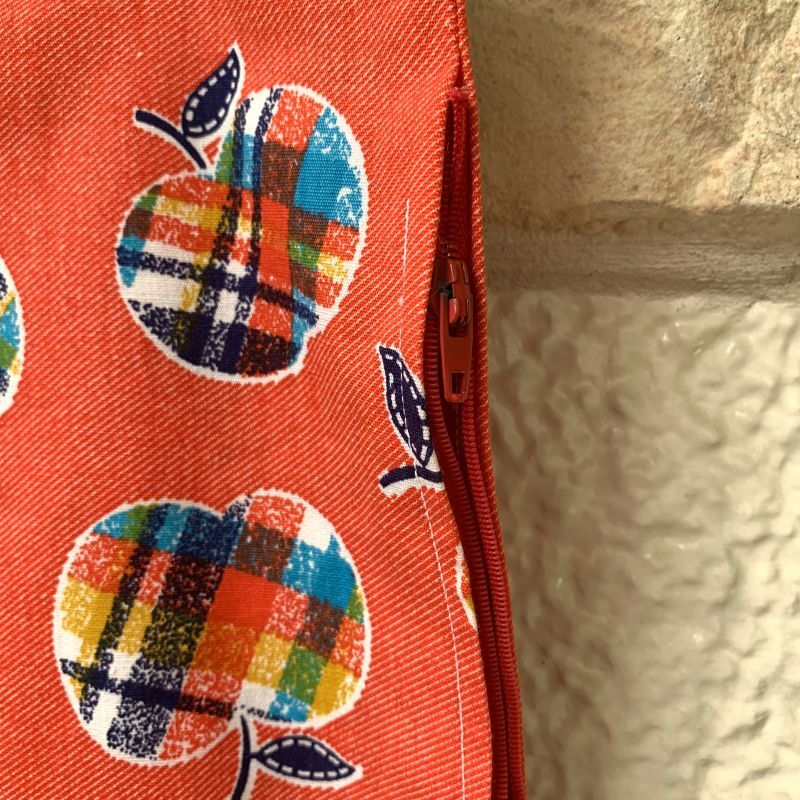 画像2: Vintage madras check apple cushion cover