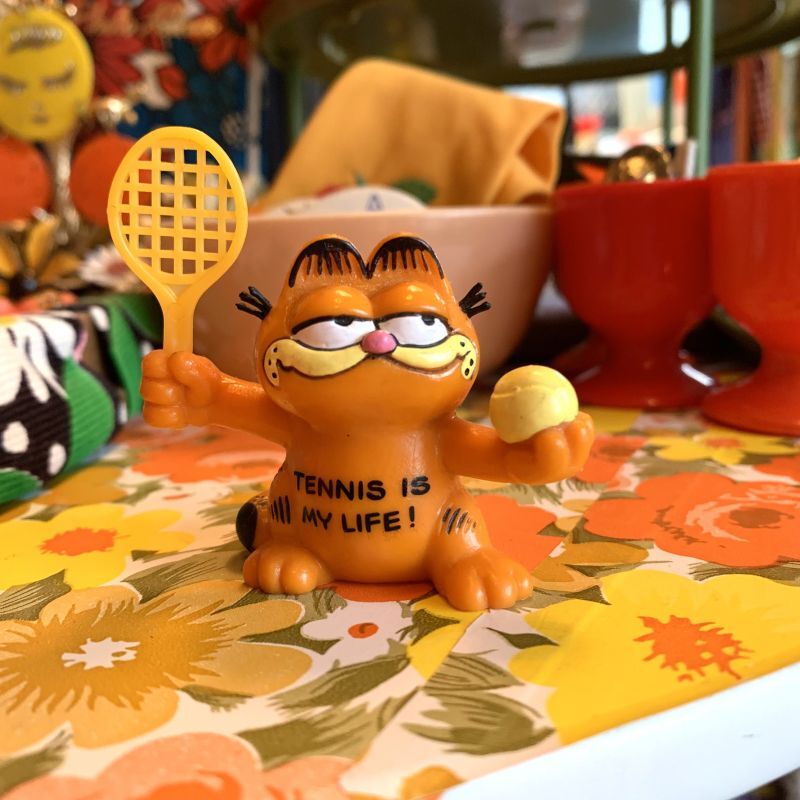 画像: Vintage TENNIS IS MY LIFE Garfield PVC