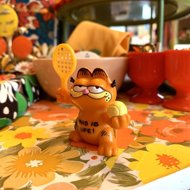 画像: Vintage TENNIS IS MY LIFE Garfield PVC