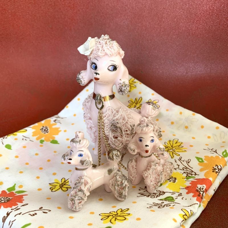 画像: Vintage poodle pottery doll