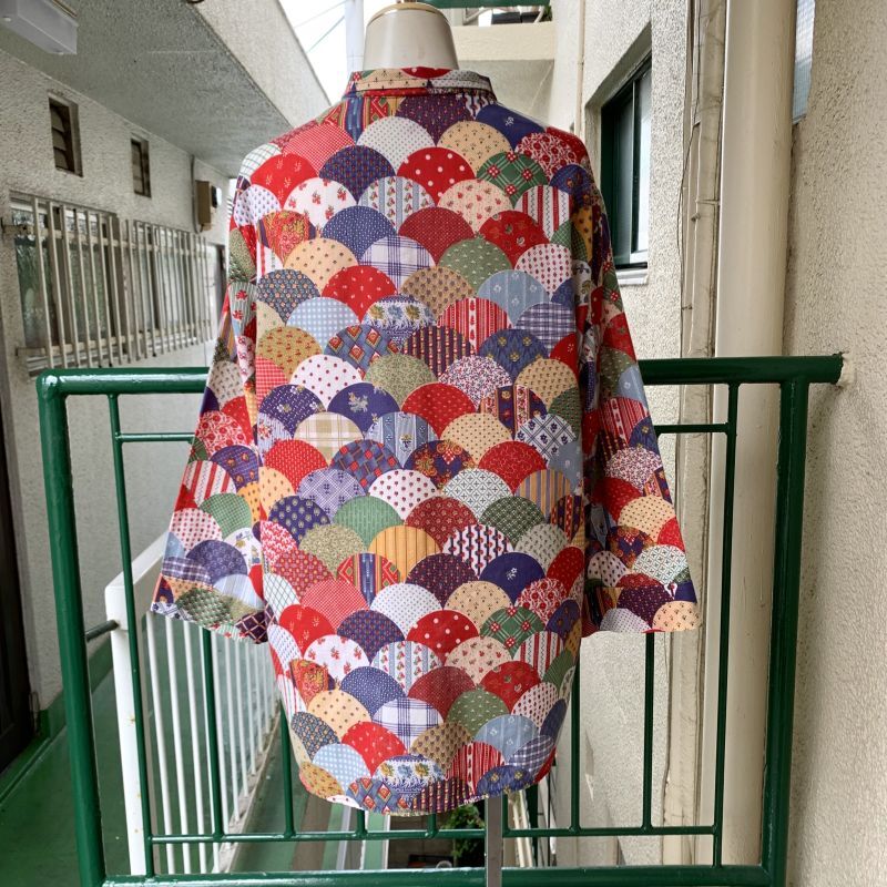 画像: Vintage JCPenney patchwork printed top