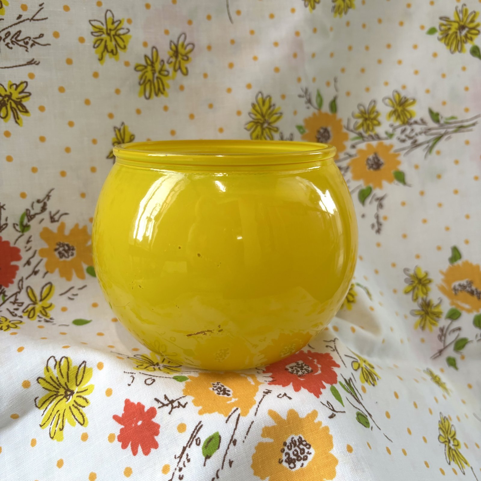 画像: Vintage smile glass bowl