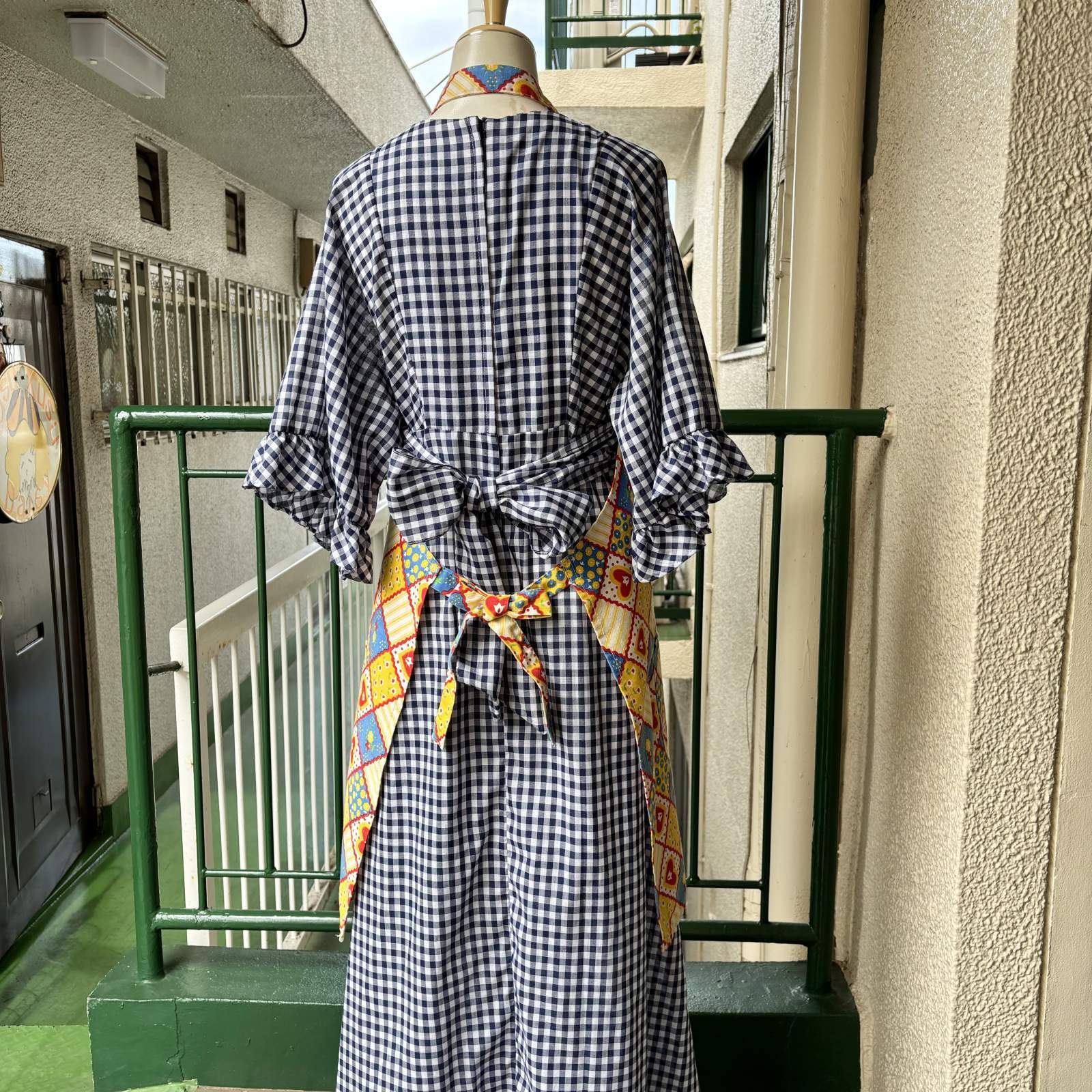 画像: Vintage patchwork printed apron