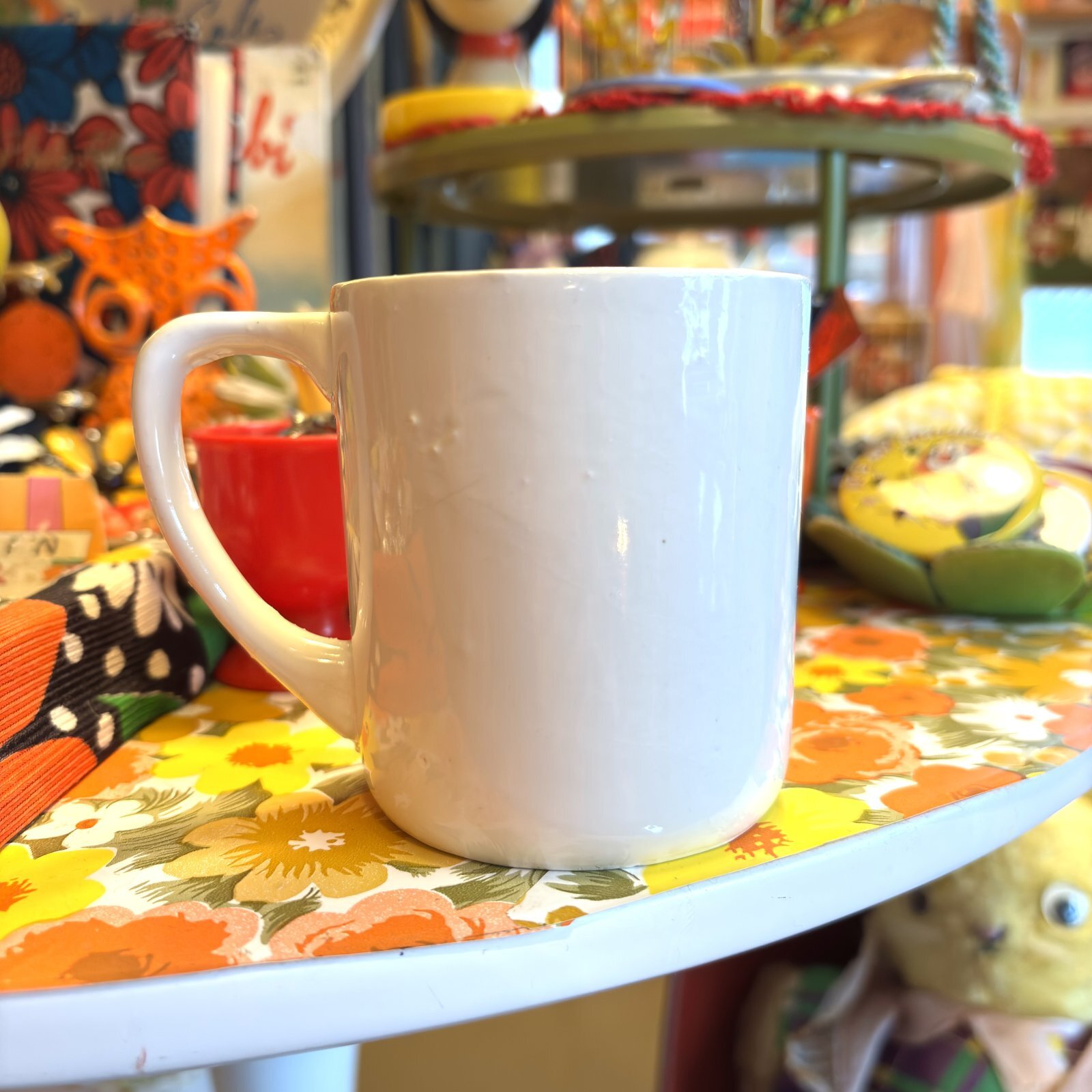 画像: Vintage flower printed mug B