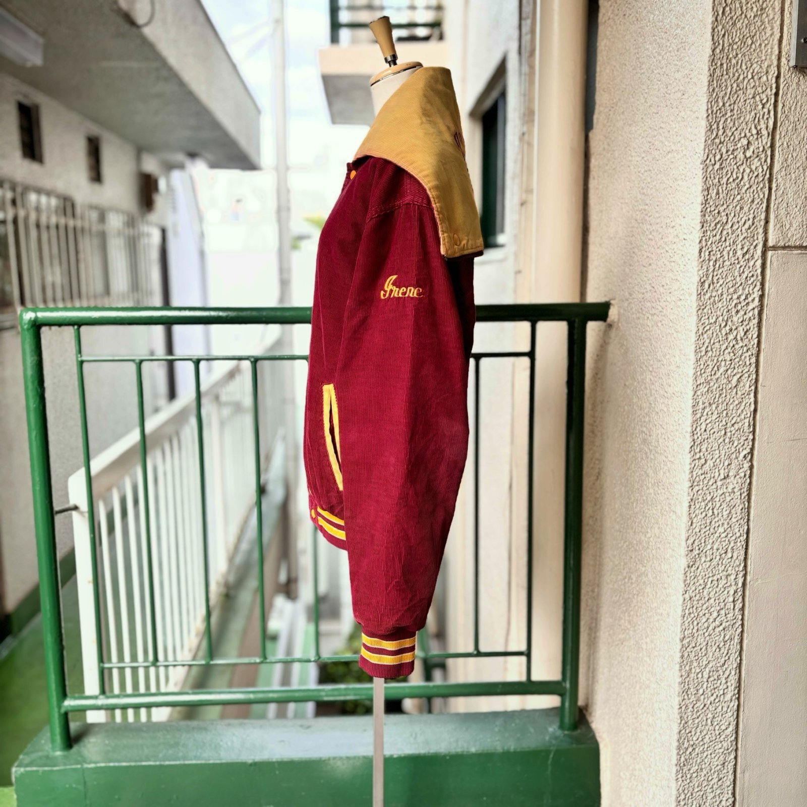 画像: Vintage corduroy sailor collar stadium jumper