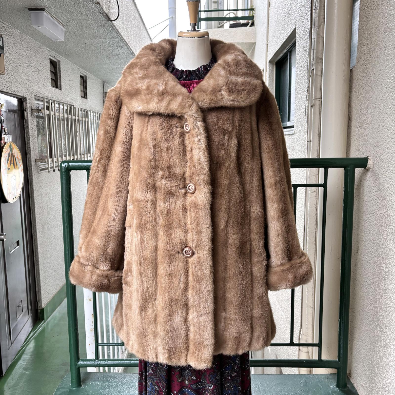 画像1: Vintage UNION MADE eco fur coat