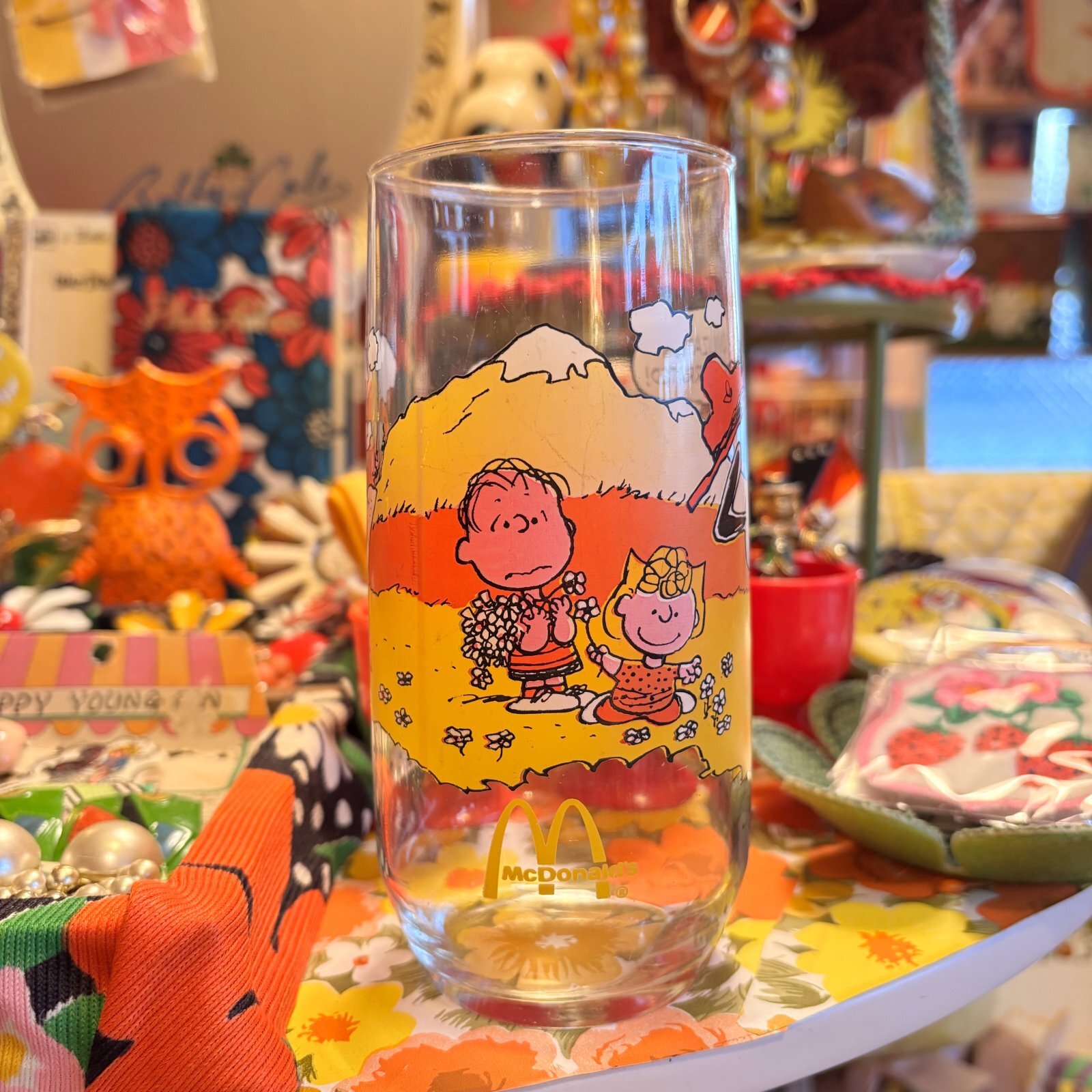 画像2: 1983 Snoopy Camp collection McDonald's glass