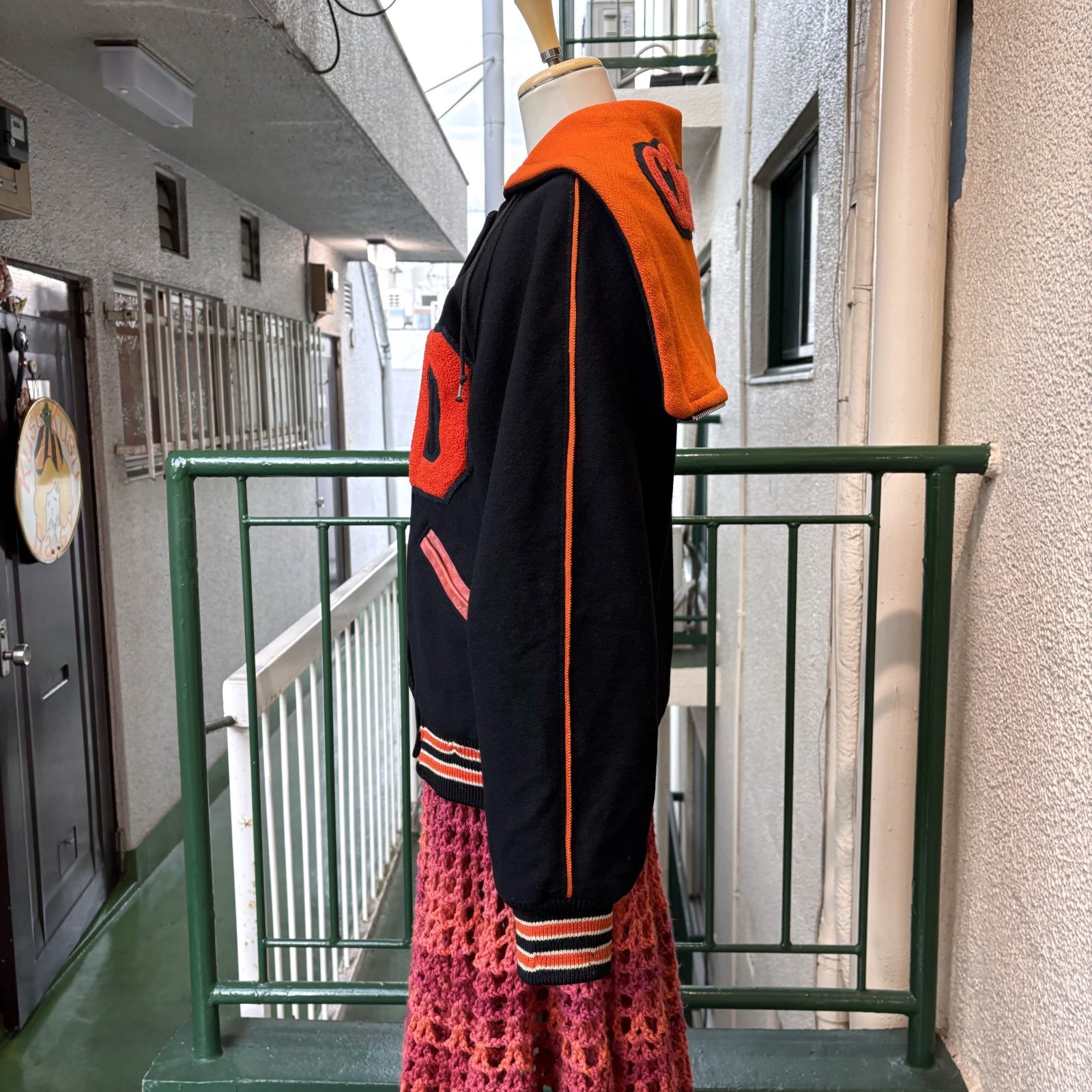 画像: Vintage or/bk sailor collar stadium jumper