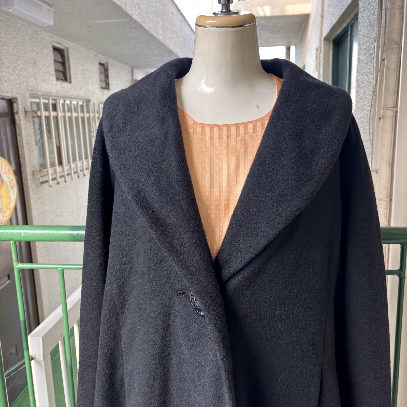 画像: 60'S〜70'S BK shawl collar coat