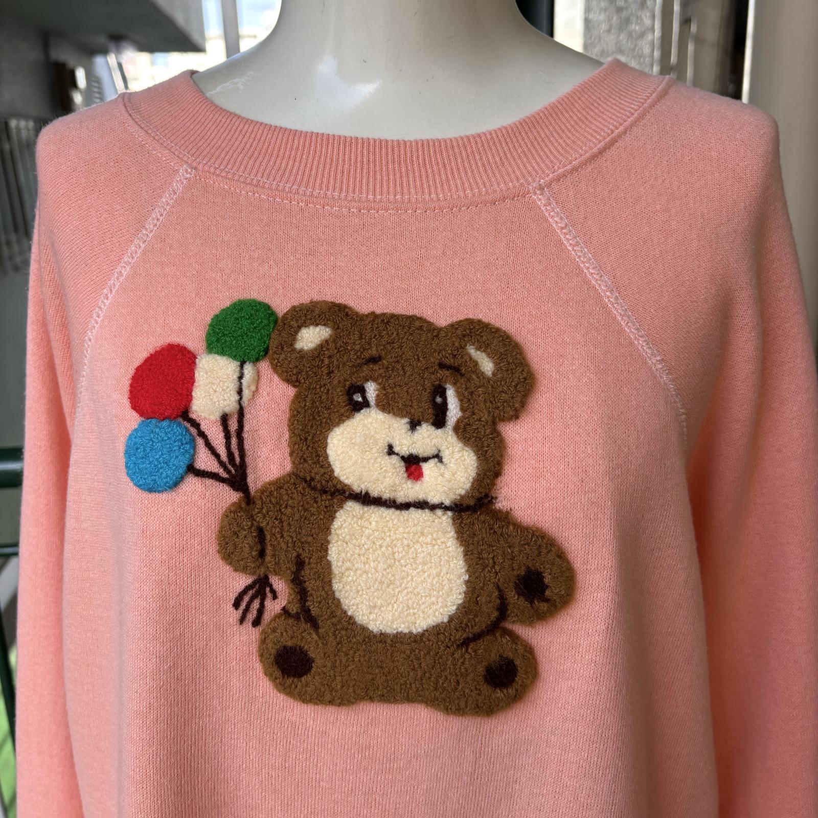 画像: Vintage bear balloon patch sweat