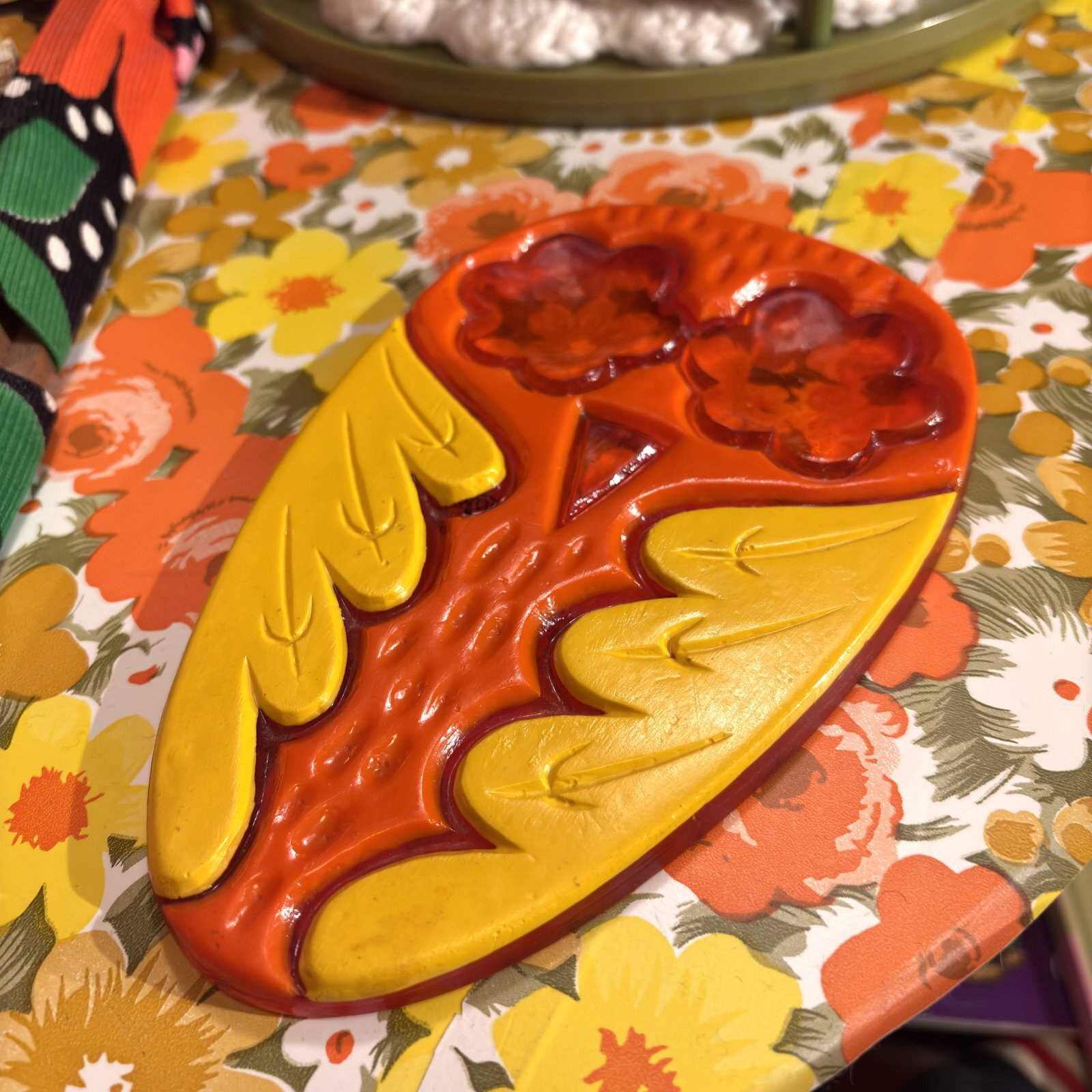 画像: Vintage lucite owl tray