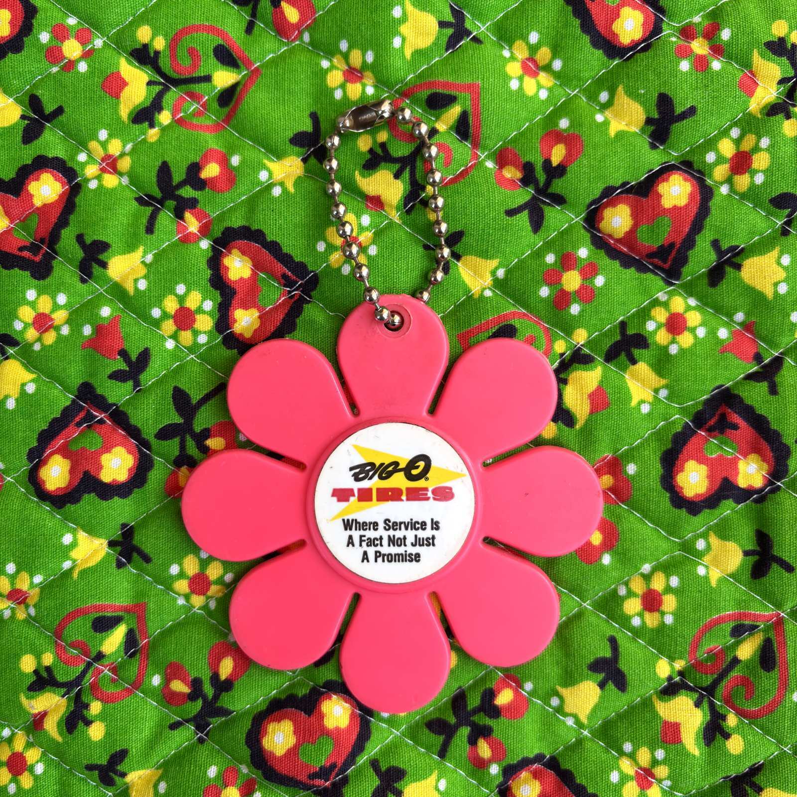 画像1: Vintage flower key ring(PK)