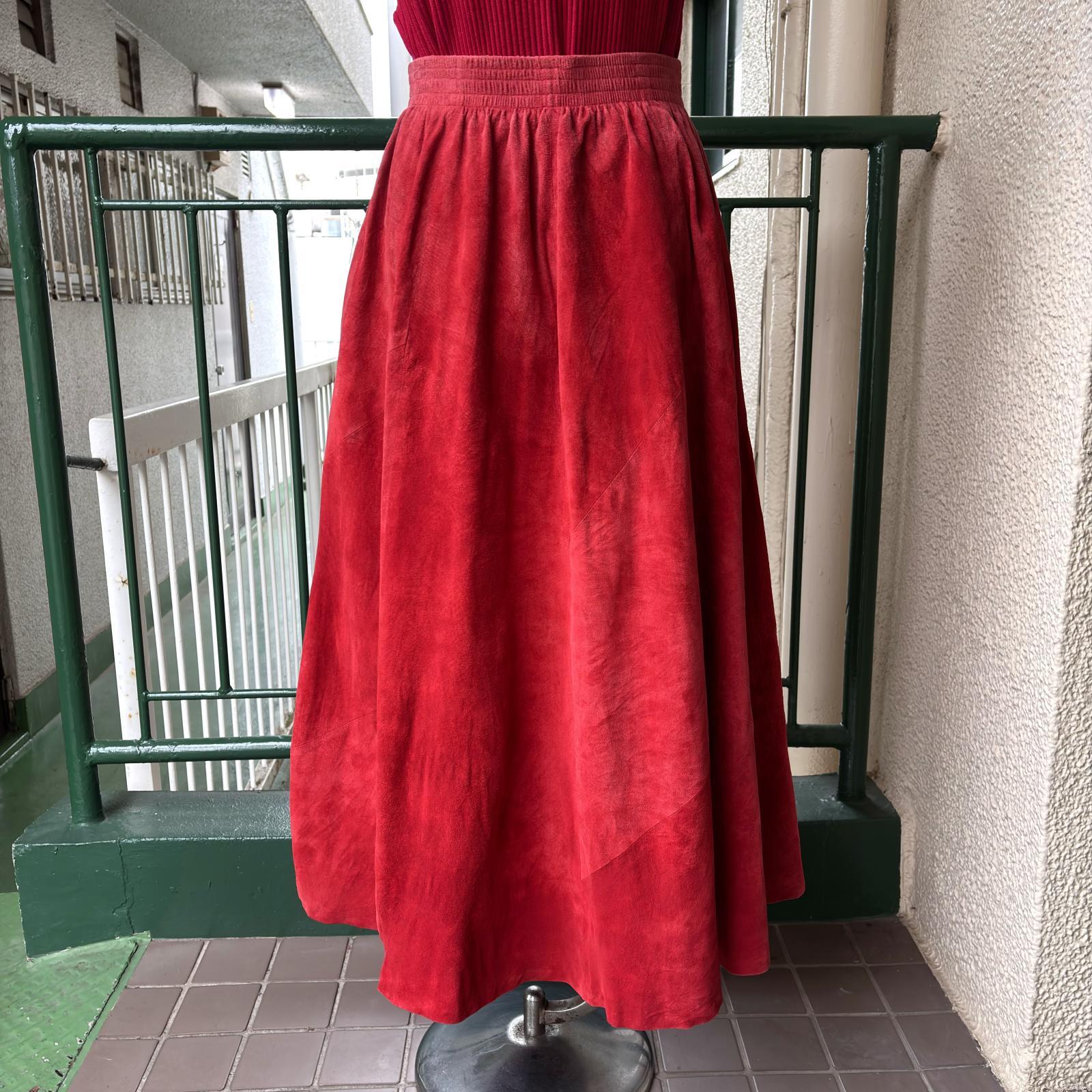 画像: Vintage leather patchwork skirt