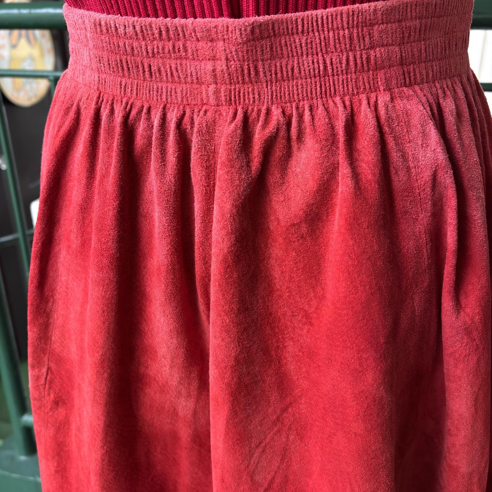 画像: Vintage leather patchwork skirt