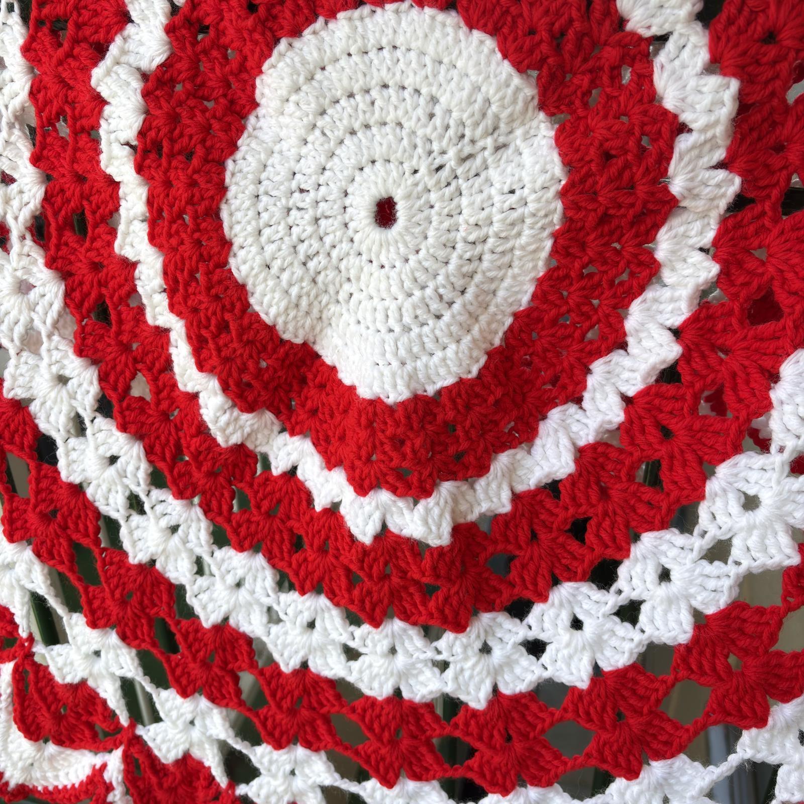 画像: Vintage flower knit cloth